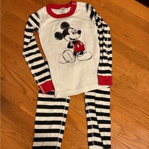 Hanna Andersson Mickey Mouse Pajama Set - Black, White, Red